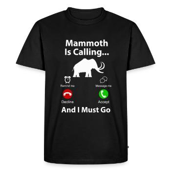 Mammouth - T-shirt Premium bio Homme - noir - Devant - Nico (187cm)