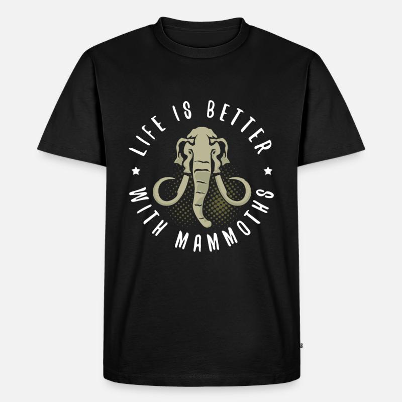 Mammut - Männer Premium Bio T-Shirt - Schwarz