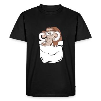mammoth - Men's Premium Organic T-Shirt - black - Front - Nico (187cm)