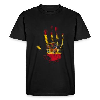 Spain - Men's Premium Organic T-Shirt - black - Front - Nico (187cm)