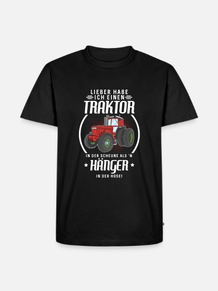 Traktor - Männer Premium Bio T-Shirt - Schwarz