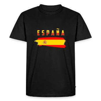 Spain - Men's Premium Organic T-Shirt - black - Front - Nico (187cm)