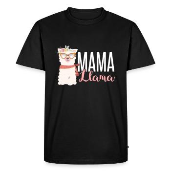 Llama Alpaca Alpaca funny gift Alpaca saying - Men's Premium Organic T-Shirt - black - Front - Nico (187cm)