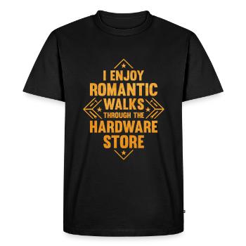 Carpenter Lumberjack Wood Woodworking Gift - Men's Premium Organic T-Shirt - black - Front - Nico (187cm)