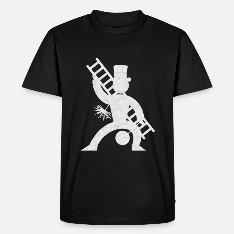 Schornsteinfeger - Männer Premium Bio T-Shirt - Schwarz
