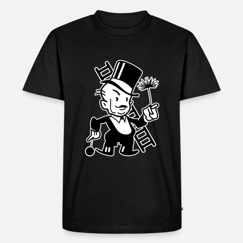 Schornsteinfeger - Männer Premium Bio T-Shirt - Schwarz
