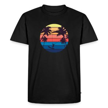 Kite surfing - Men's Premium Organic T-Shirt - black - Front - Nico (187cm)