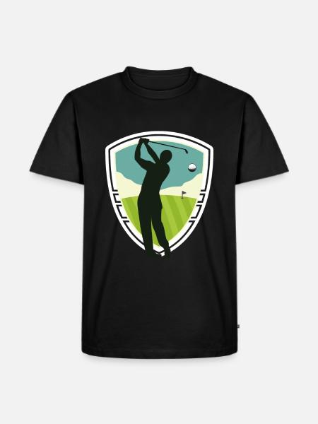 golf - Men's Premium Organic T-Shirt - black