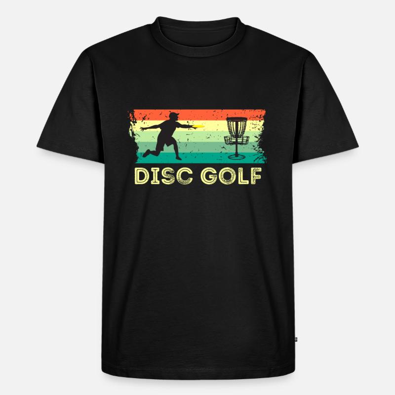 Frisbee - Männer Premium Bio T-Shirt - Schwarz