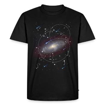 Astronomie - Männer Premium Bio T-Shirt - Schwarz - Vorne - Nico (187cm)