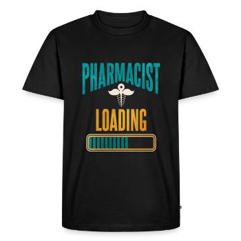 Pharmacien - T-shirt Premium bio Homme - noir - Devant - Nico (187cm)