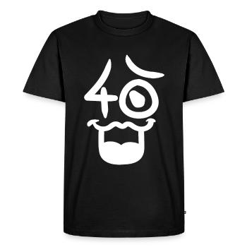 40e anniversaire - T-shirt Premium bio Homme - noir - Devant - Nico (187cm)