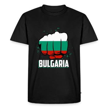 Bulgarie cadeau de la Bulgarie amusante S - T-shirt Premium bio Homme - noir - Devant - Nico (187cm)