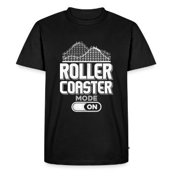 roller coaster - Men's Premium Organic T-Shirt - black - Front - Nico (187cm)