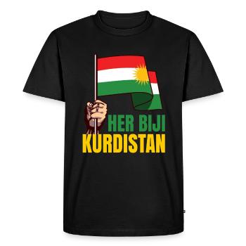 Kurdistan - T-shirt Premium bio Homme - noir - Devant - Nico (187cm)