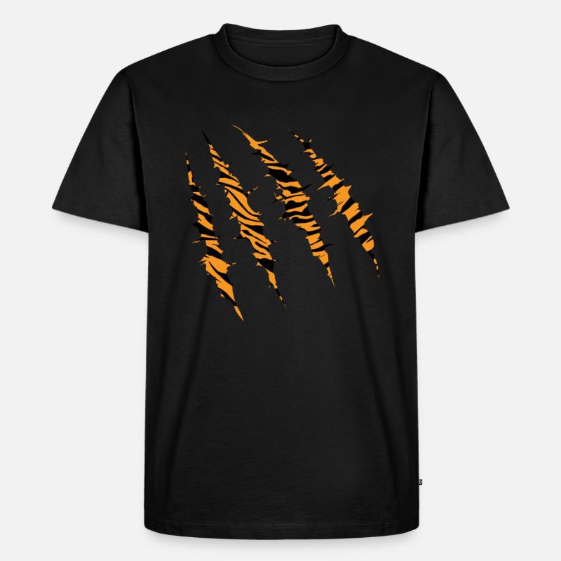 Tiger - Männer Premium Bio T-Shirt - Schwarz