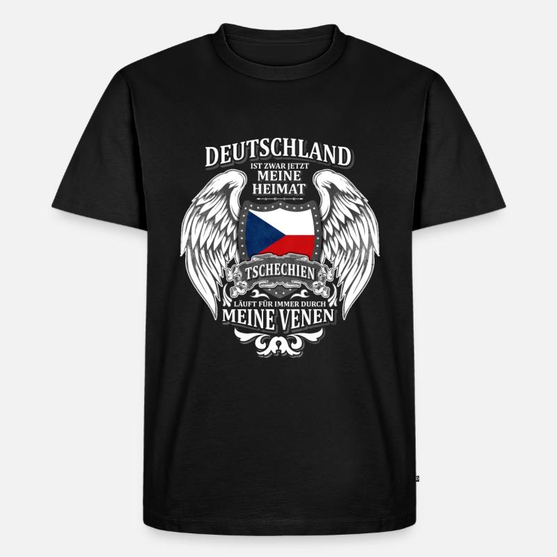Tschechien - Männer Premium Bio T-Shirt - Schwarz