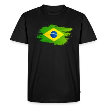 Brésil - T-shirt Premium bio Homme - noir - Devant - Nico (187cm)