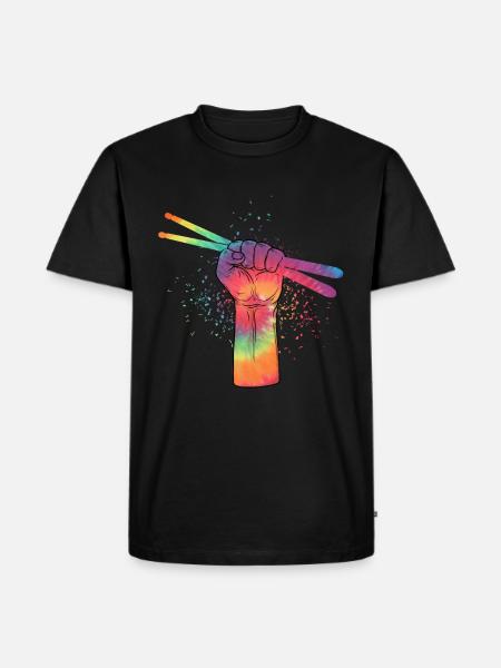 Drums Drummer Drummer Gift - Men's Premium Organic T-Shirt - black