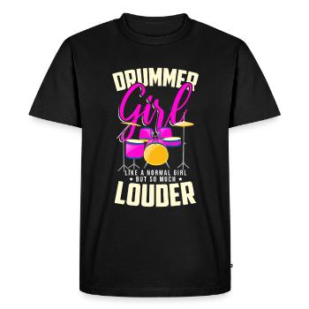 Drums Drummer Drummer Gift - Men's Premium Organic T-Shirt - black - Front - Nico (187cm)
