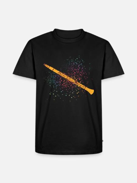 clarinet - Men's Premium Organic T-Shirt - black