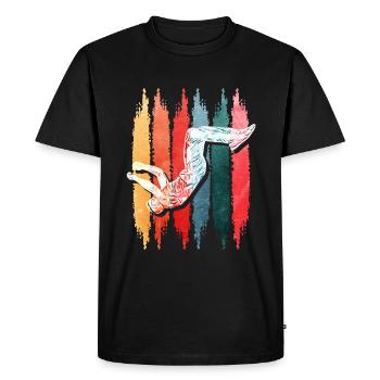 Parkour Running Gift - Men's Premium Organic T-Shirt - black - Front - Nico (187cm)
