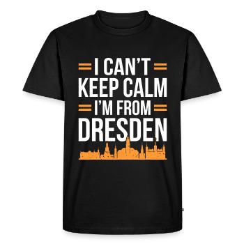 Dresden - Men's Premium Organic T-Shirt - black - Front - Nico (187cm)
