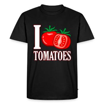 Tomate - T-shirt Premium bio Homme - noir - Devant - Nico (187cm)