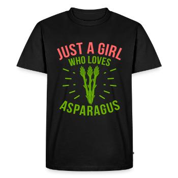 Asperges - T-shirt Premium bio Homme - noir - Devant - Nico (187cm)
