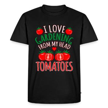 Tomate - T-shirt Premium bio Homme - noir - Devant - Nico (187cm)