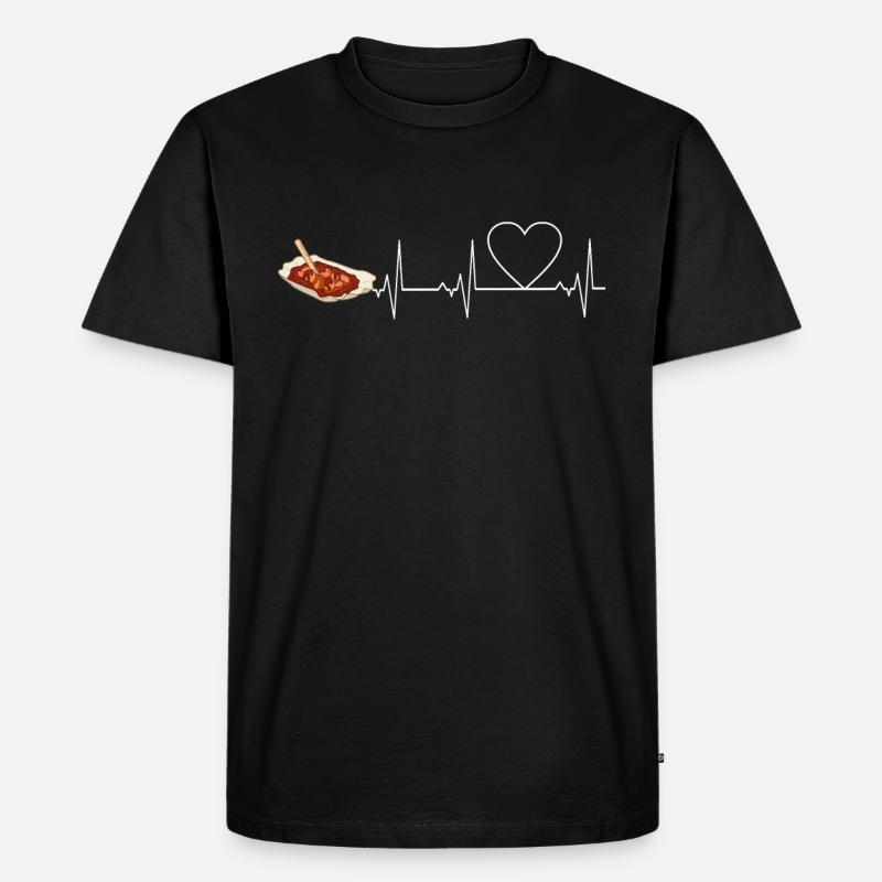 Currywurst - Männer Premium Bio T-Shirt - Schwarz