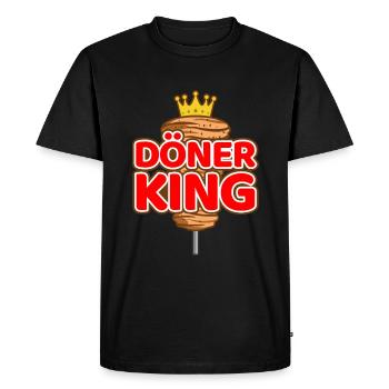 Döner - T-shirt Premium bio Homme - noir - Devant - Nico (187cm)