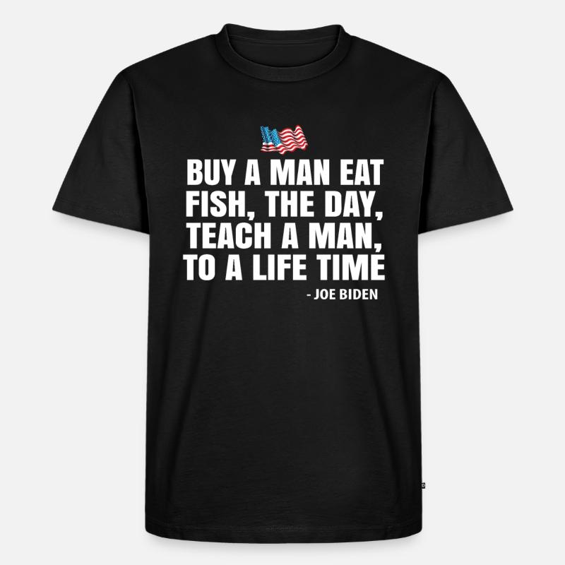 Joe Biden - Männer Premium Bio T-Shirt - Schwarz