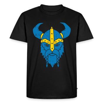 Schweden - Männer Premium Bio T-Shirt - Schwarz - Vorne - Nico (187cm)