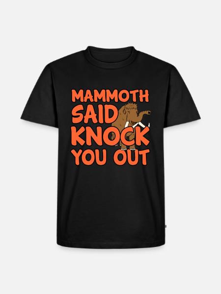 Mammoth - Men's Premium Organic T-Shirt - black
