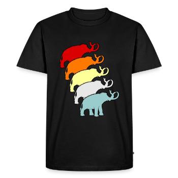 Mammoth - Men's Premium Organic T-Shirt - black - Front - Nico (187cm)