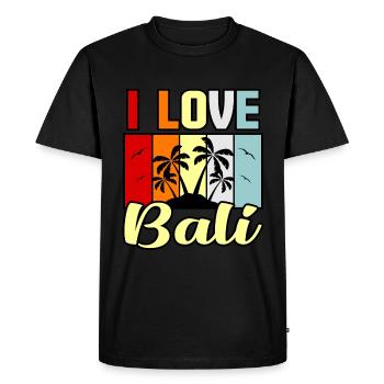 Bali - T-shirt Premium bio Homme - noir - Devant - Nico (187cm)