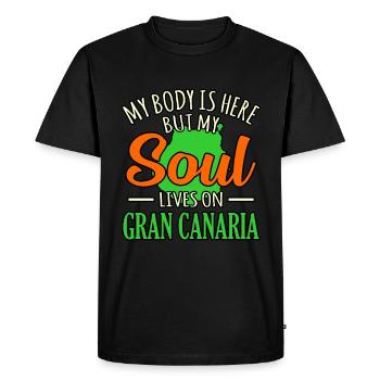 Grande Canarie - T-shirt Premium bio Homme - noir - Devant - Nico (187cm)