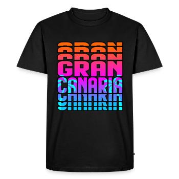 Gran Canaria - Men's Premium Organic T-Shirt - black - Front - Nico (187cm)