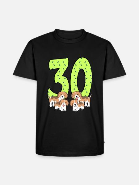30th birthday - Men's Premium Organic T-Shirt - black