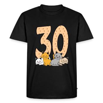 30e anniversaire - T-shirt Premium bio Homme - noir - Devant - Nico (187cm)