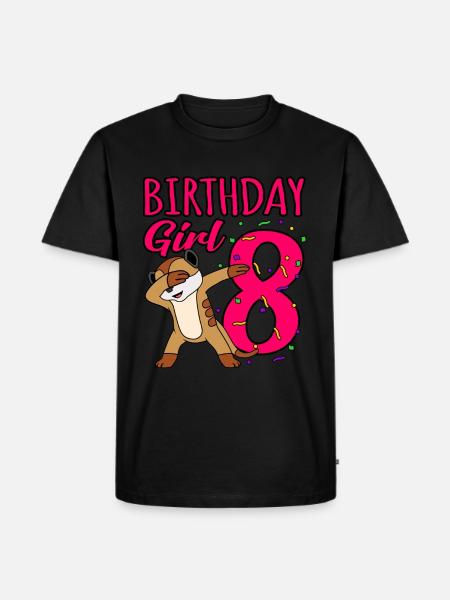8th birthday - Men's Premium Organic T-Shirt - black