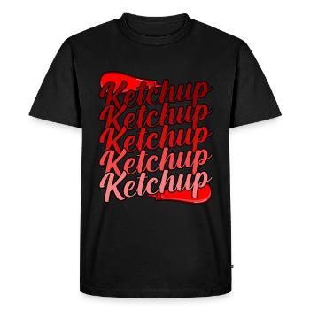 Ketchup Connoisseur Tomato Sauce Gift - Men's Premium Organic T-Shirt - black - Front - Nico (187cm)