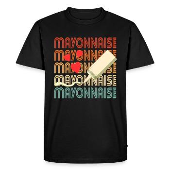 Love Mayonnaise Squeeze Gift - Men's Premium Organic T-Shirt - black - Front - Nico (187cm)
