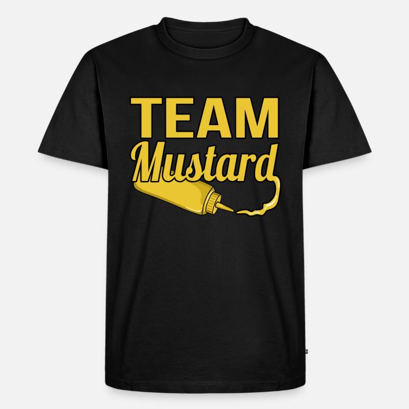 Team Senf Geschenk - Männer Premium Bio T-Shirt - Schwarz