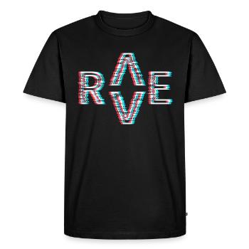 Techno Rave Festival Electro Music Raver - T-shirt Premium bio Homme - noir - Devant - Nico (187cm)