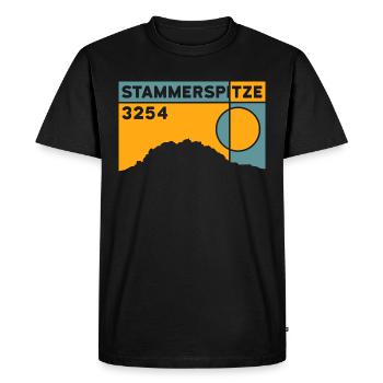 Stammerspitze Piz Tschütta Berg Samnaun tour de montagne - T-shirt Premium bio Homme - noir - Devant - Nico (187cm)