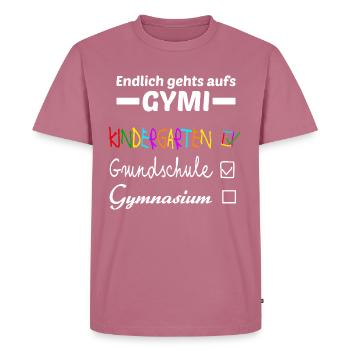 High school enrollment gift - Men's Premium Organic T-Shirt - mauve - Front - Nico (187cm)