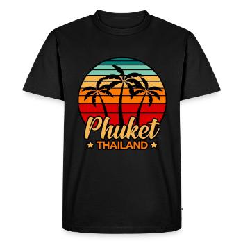 Thailand - Men's Premium Organic T-Shirt - black - Front - Nico (187cm)