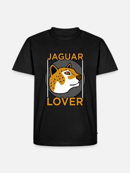 Jaguar - Männer Premium Bio T-Shirt - Schwarz